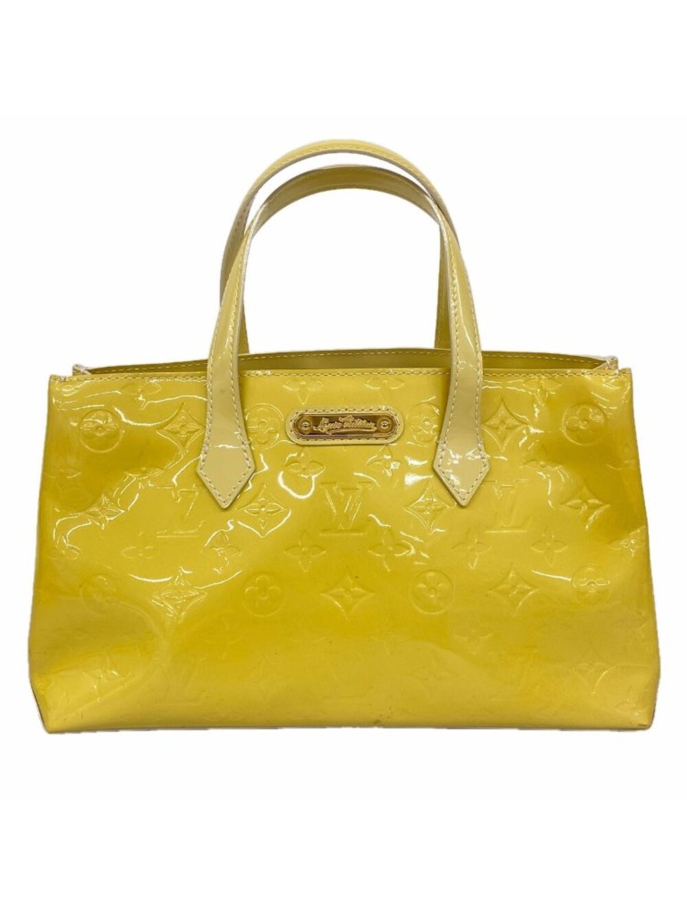Louis Vuitton Handbag Vernis Wilshire PM Blanc Corail